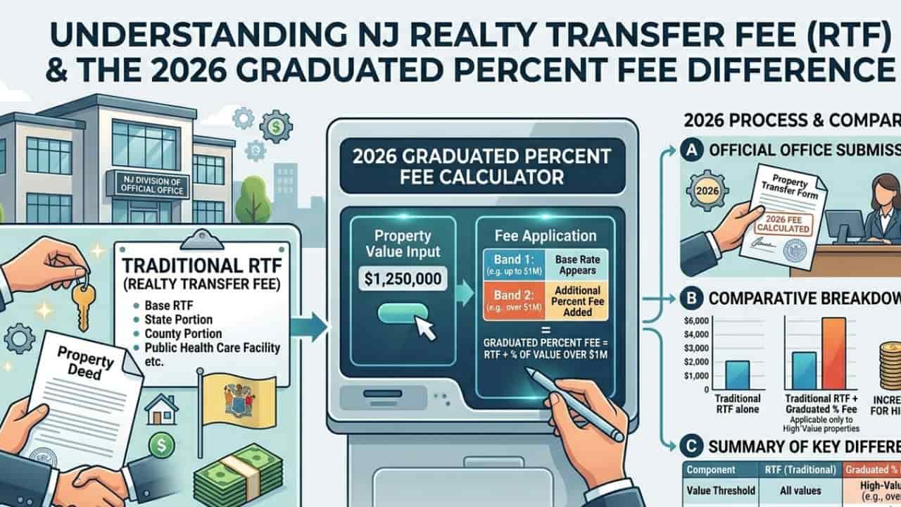 NJ Realty Transfer Fee (RTF) vs. Graduated Percent Fee 2026 Difference