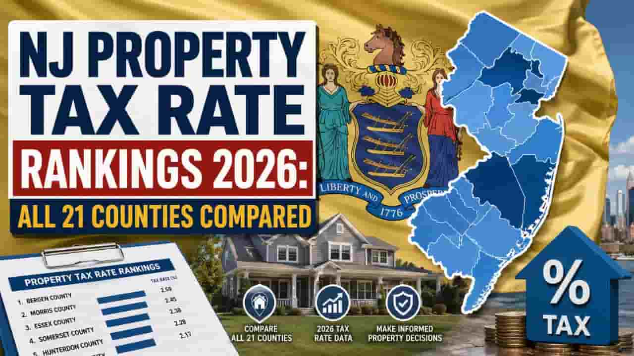 NJ Property Tax Rate Rankings 2026: All 21 Counties Compared